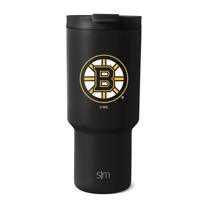 Matte black product with gold and yellow team logo accents, sleek modern design